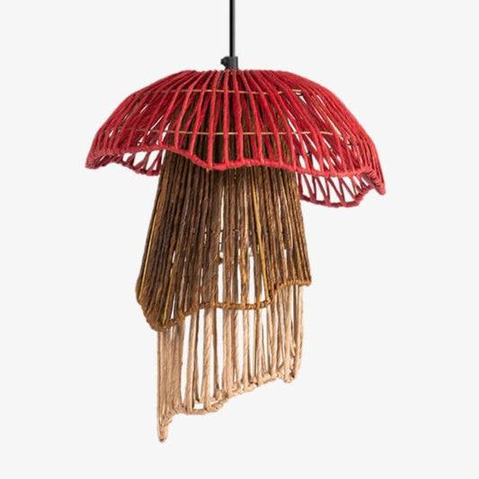 Bloom Tall Hanging Lamp Coral