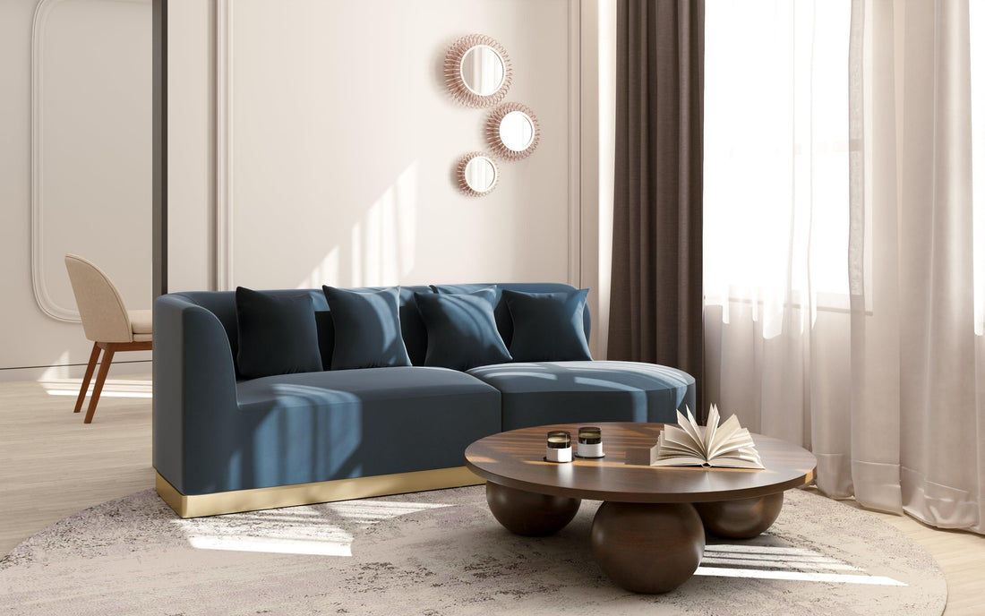 Modern 3 BHK house design with elegant flat interior design