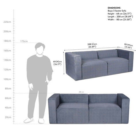 Bayo 3 Seater Sofa