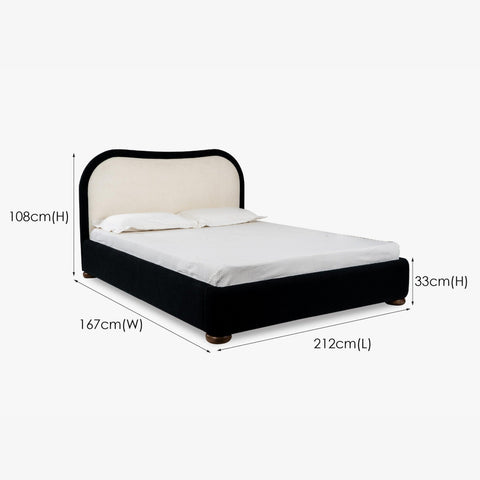 Kaba Upholstered Bed with Storage