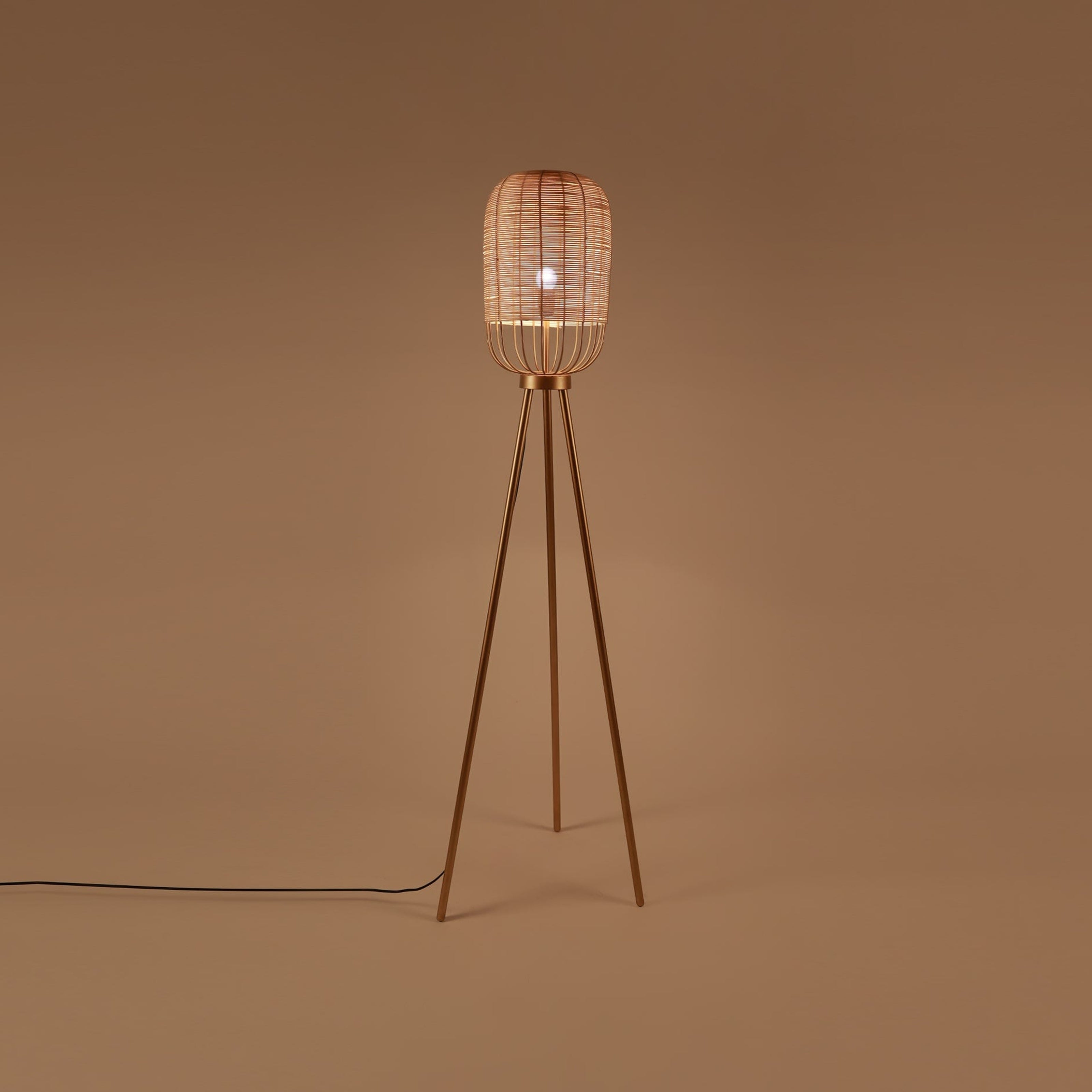 Henka Natural Floor Lamp - Orange Tree Home Pvt. Ltd.