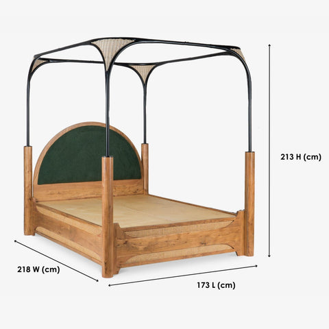 Andaman Narcodam Canopy Queen Size Bed