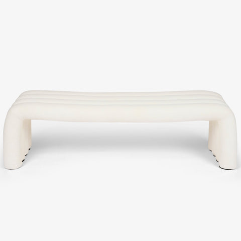 Kaba Curved Upholstered Bench