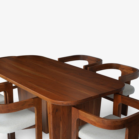 Attica Dining Table With 6 Attica Chairs