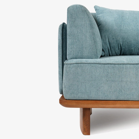 Anish 3 Seater Sofa Blue