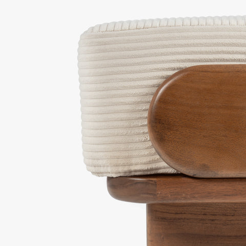 Anish Wooden Ottoman