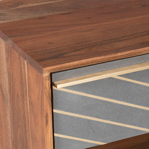 Toshi Wooden Bedside Table