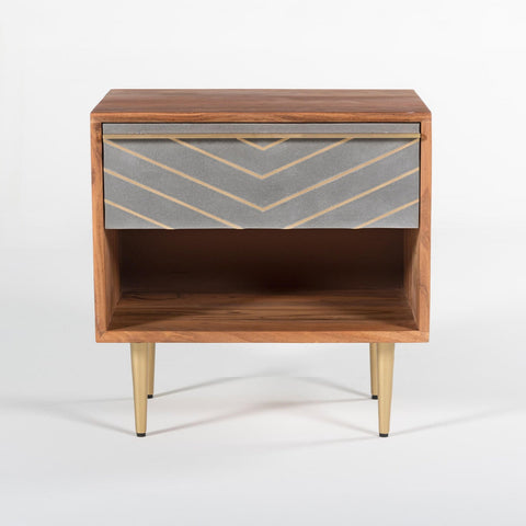 Toshi Wooden Bedside Table