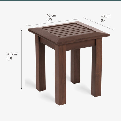 Alfresco Outdoor Wooden Side Table