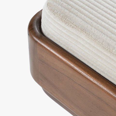 Anish Wooden Ottoman