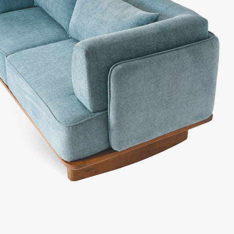 Anish 3 Seater Sofa Blue