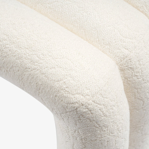 Kaba Curved Upholstered Bench