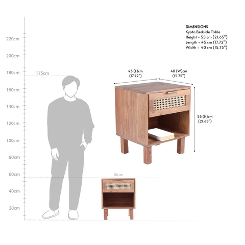 Kyoto Bedside Table