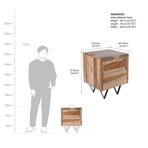 Metric Bedside Table