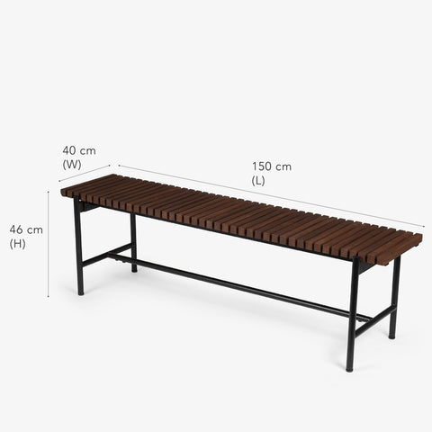 Covent Garden Outdoor Dining Table With 4 Chairs and Bench