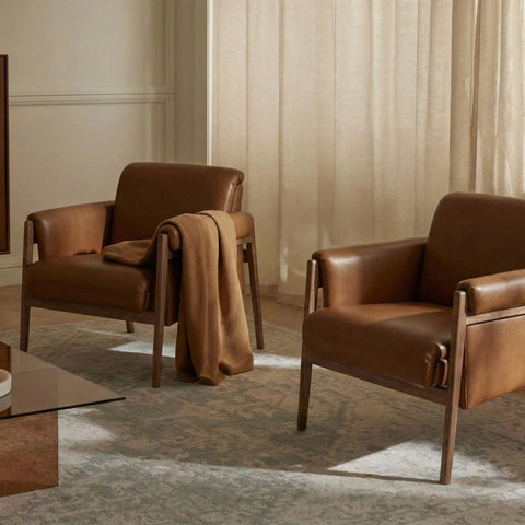 Mai Solid Wood Lounge Sofa Chair