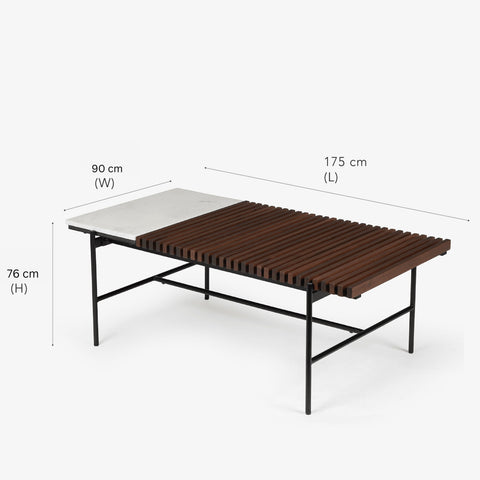 Covent Garden Outdoor Dining Table With 4 Chairs and Bench