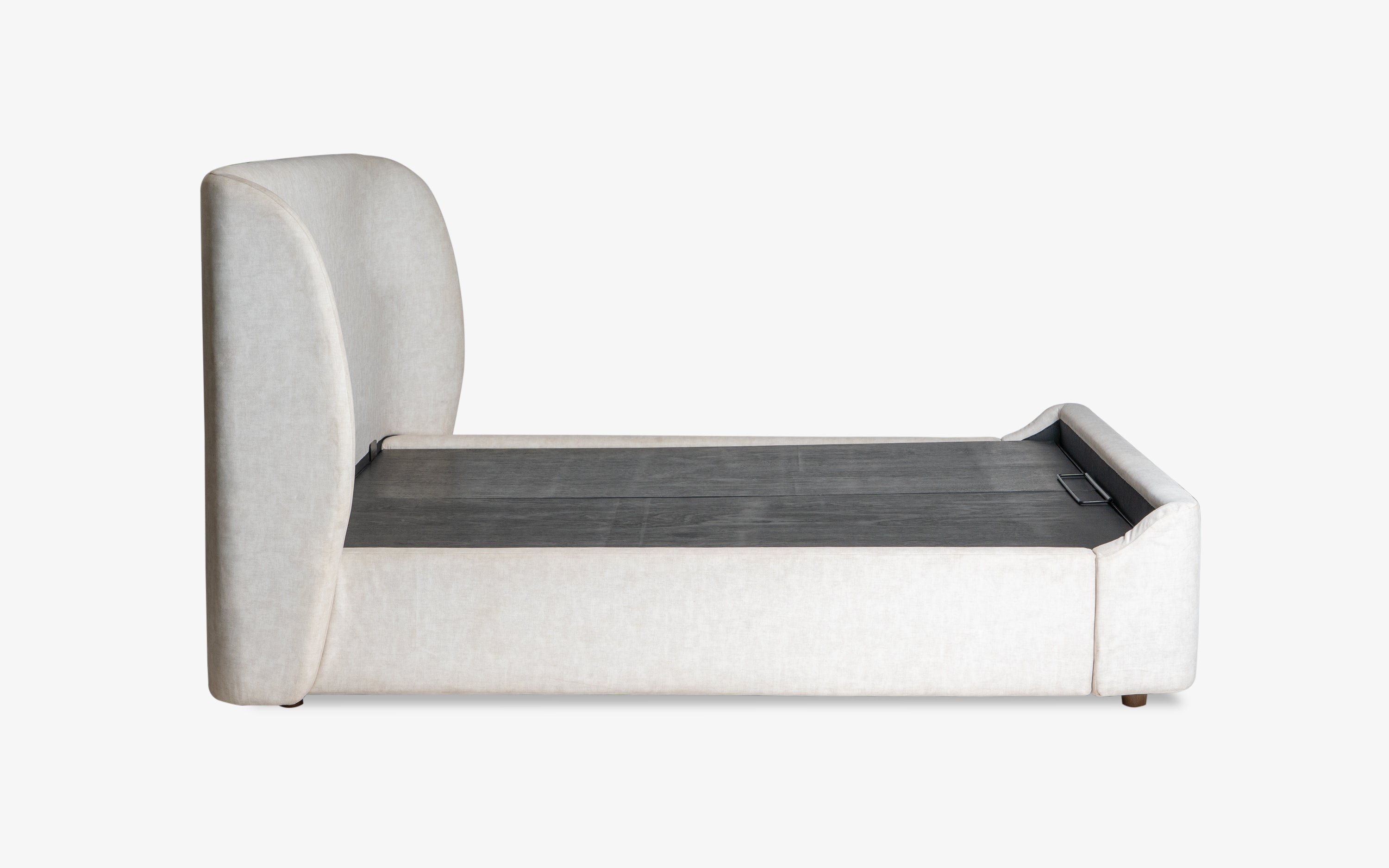 Brio Storage Bed - Close shot - from right angle - Orange Tree