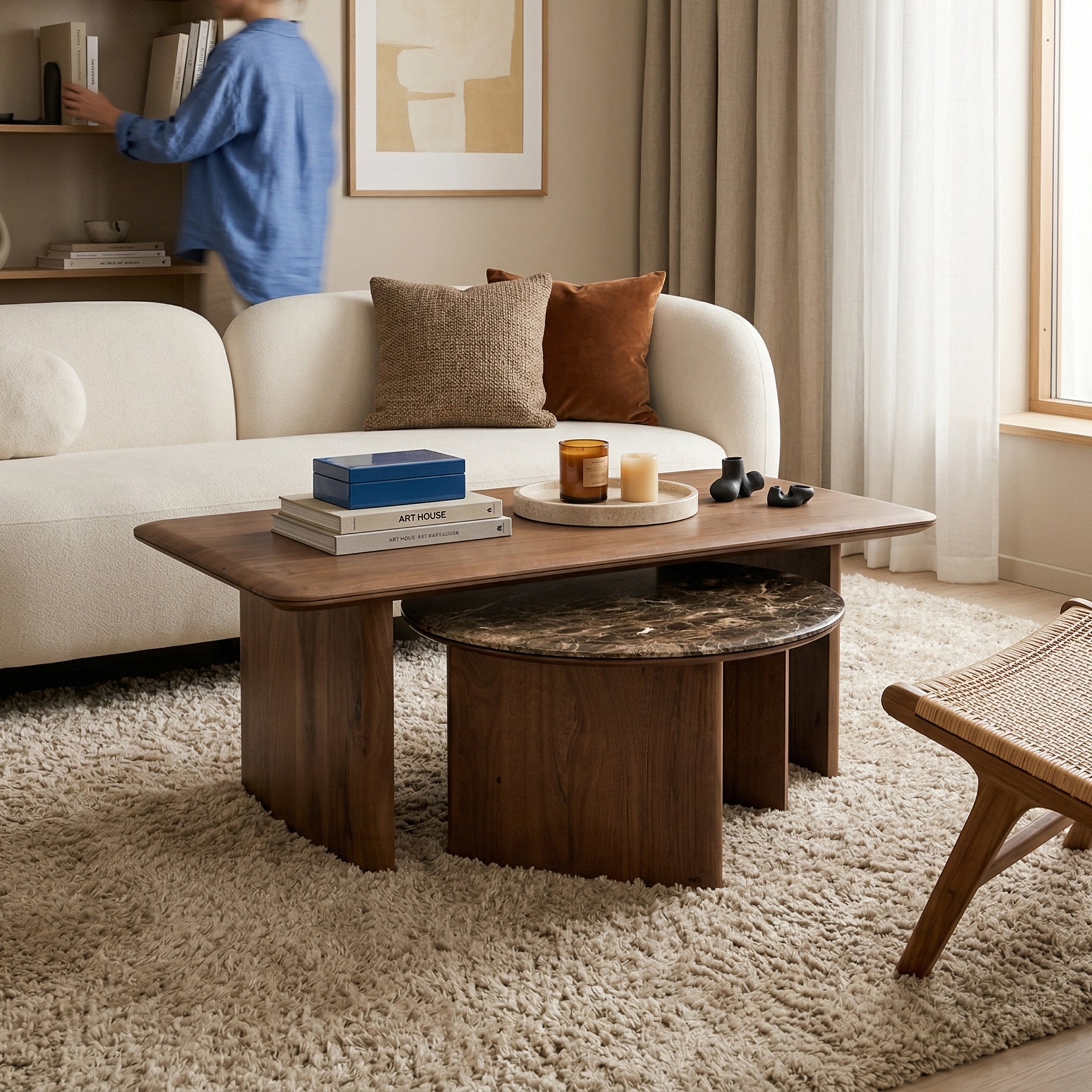 Anish Fusion Nested Coffee Table