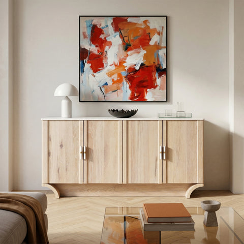 Dune Side Board with Marble Top