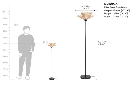 Klimt Cane Floor Lamp