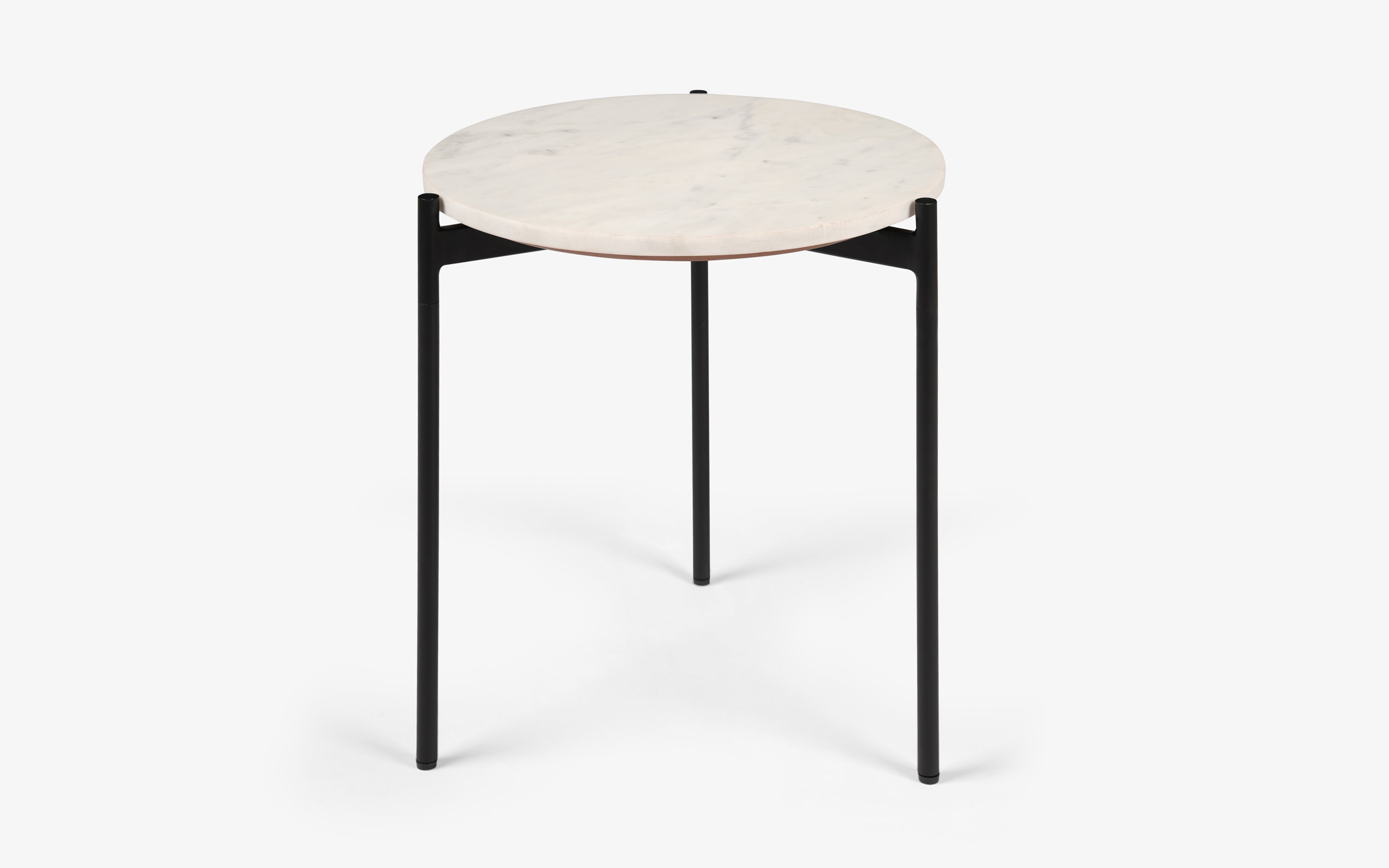 Throne Round Coffee Table Set of 2 | Marble Top Coffee table - with white background - Orange Tree
