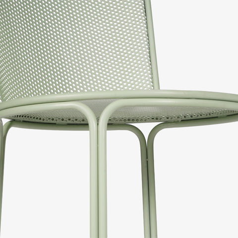outdoor dining chair  closeup view