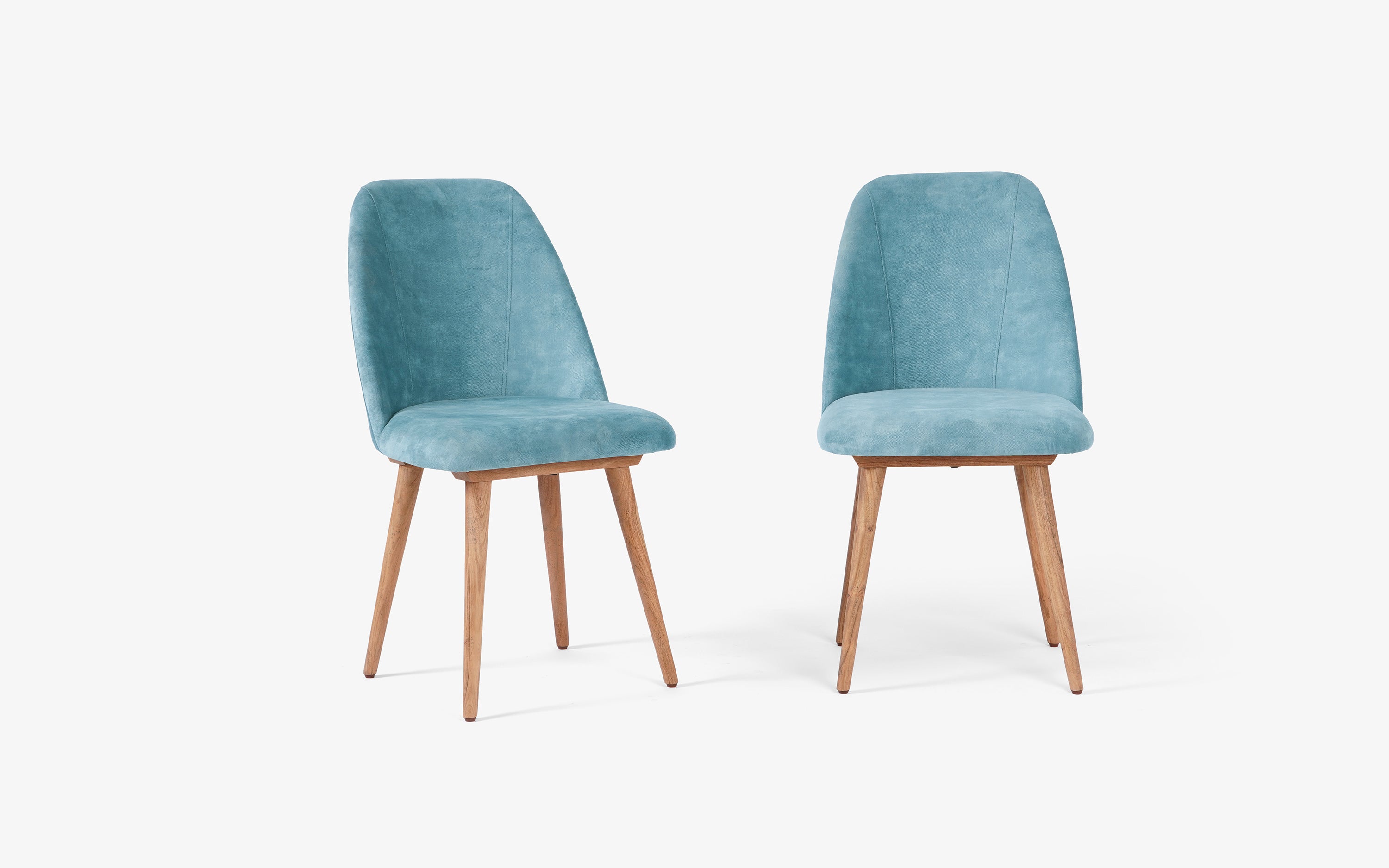 Mazi Sea Green Upholstered Dining Chairs - Set of 2 - with white background - Orange Tree