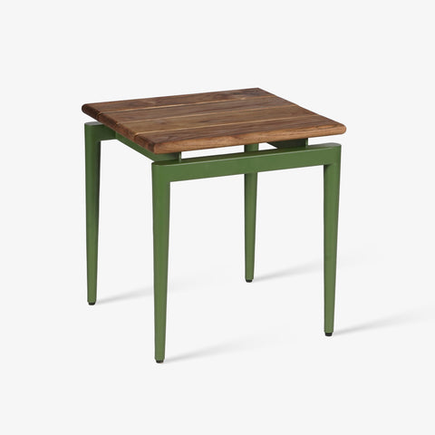 outdoor wooden side table 
