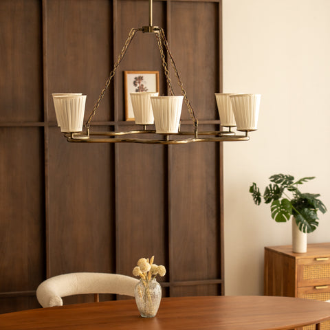 Luxury brass ceiling chandelier