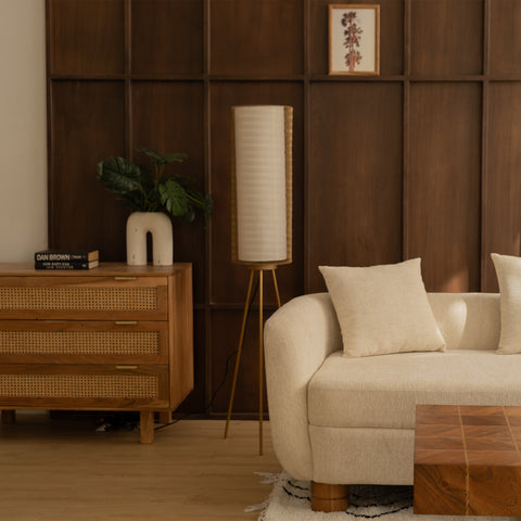 Rhombus Floor Lamp Gold
