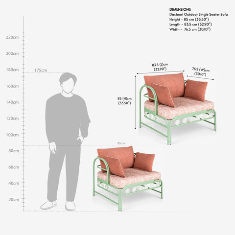 Dastoori Outdoor Single Seater Sofa