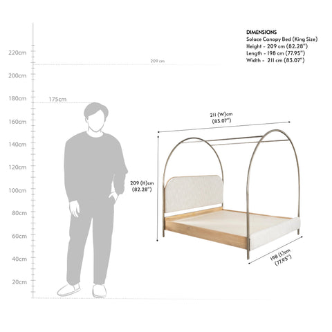 Solace Canopy Bed (King Size)