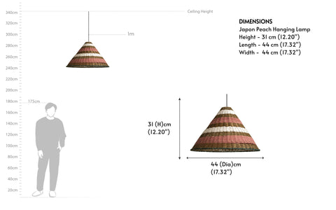 Japon Peach Hanging Lamp