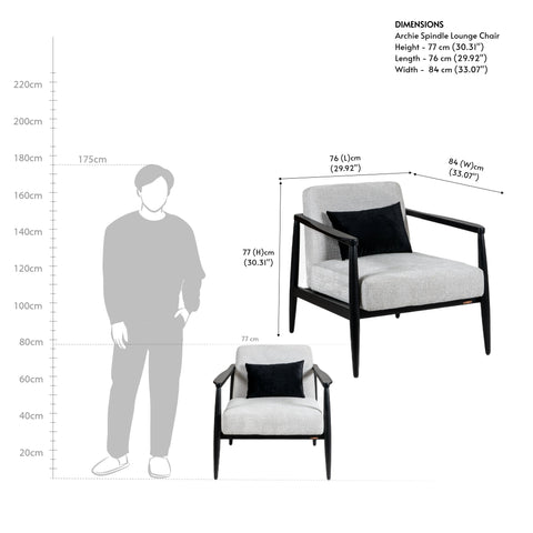 Archie Spindle Lounge Chair