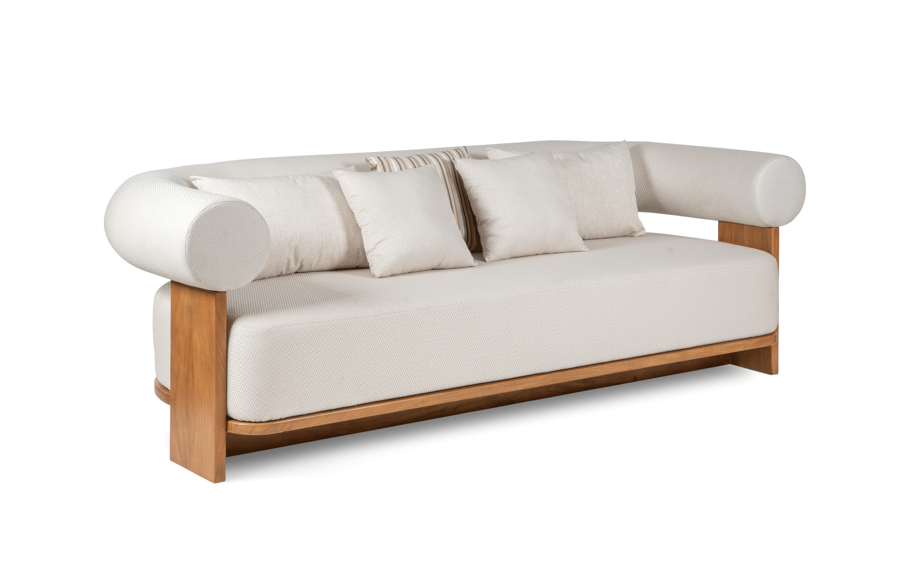 Solace Outdoor 3 Seater Sofa - with white background - Orange Tree