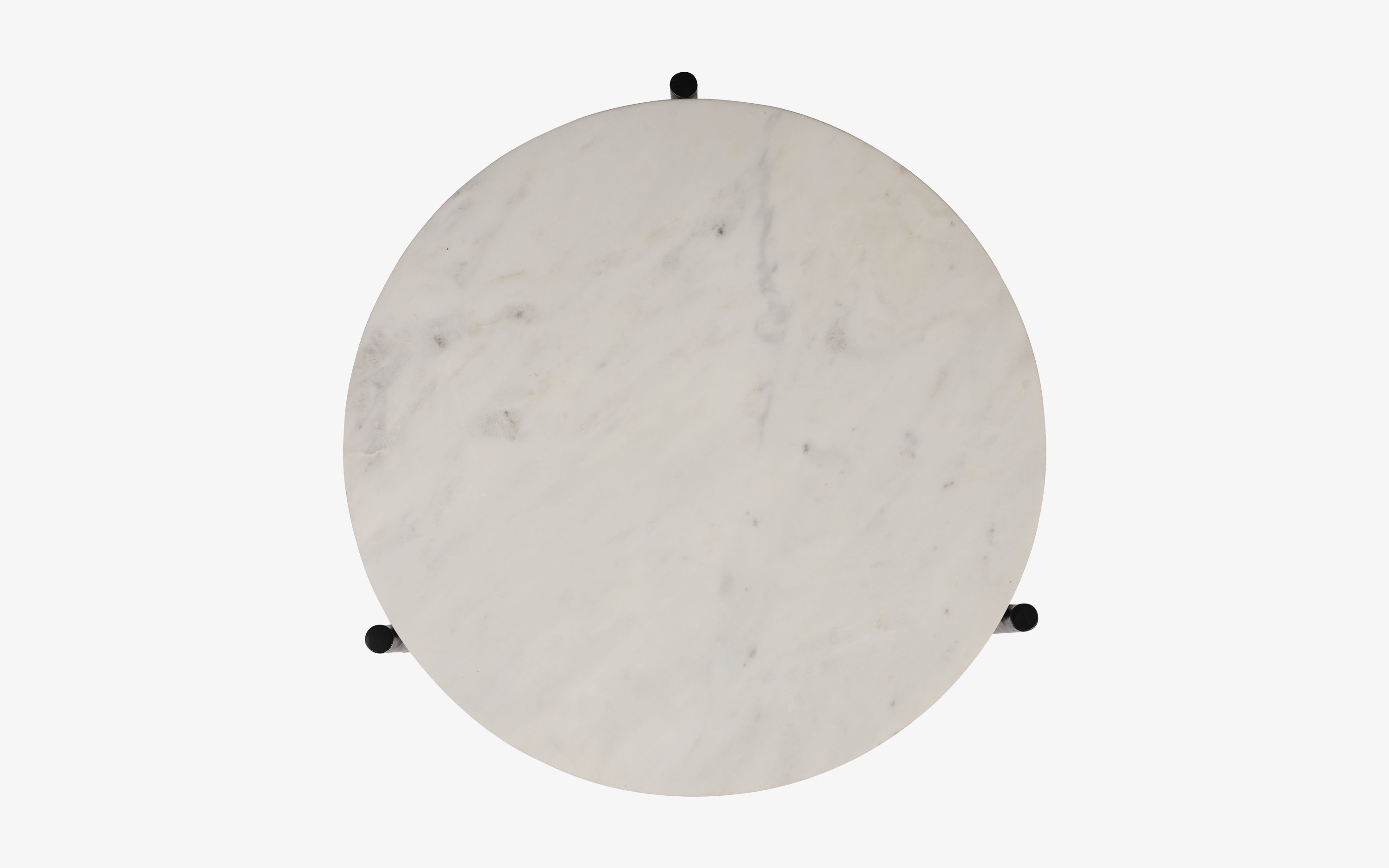 Throne Round Coffee Table Set of 2 | Marble Top Coffee table - with white background - Orange Tree