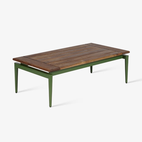 Outdoor wooden coffee table