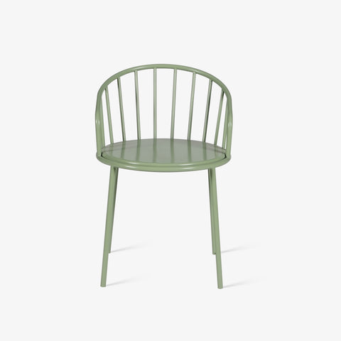 front view of outdoor dining chair