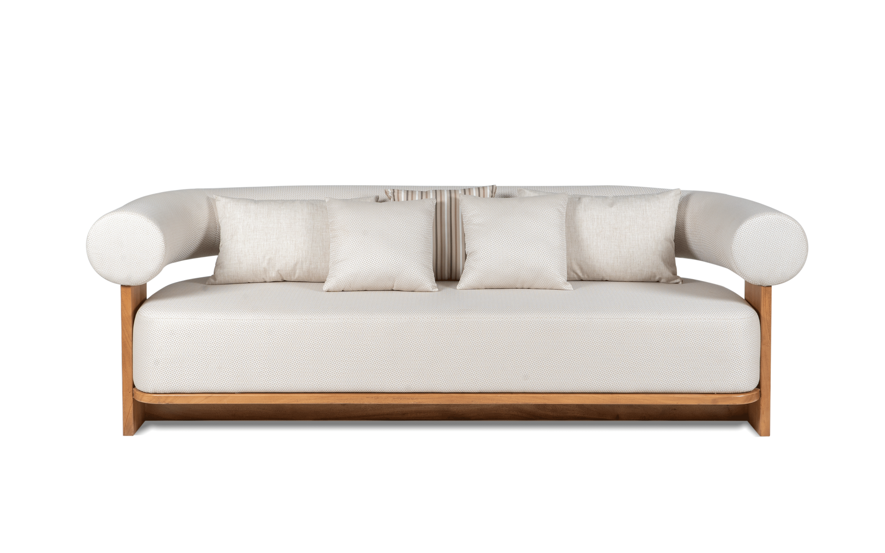 Solace Outdoor 3 Seater Sofa - with white background - Orange Tree
