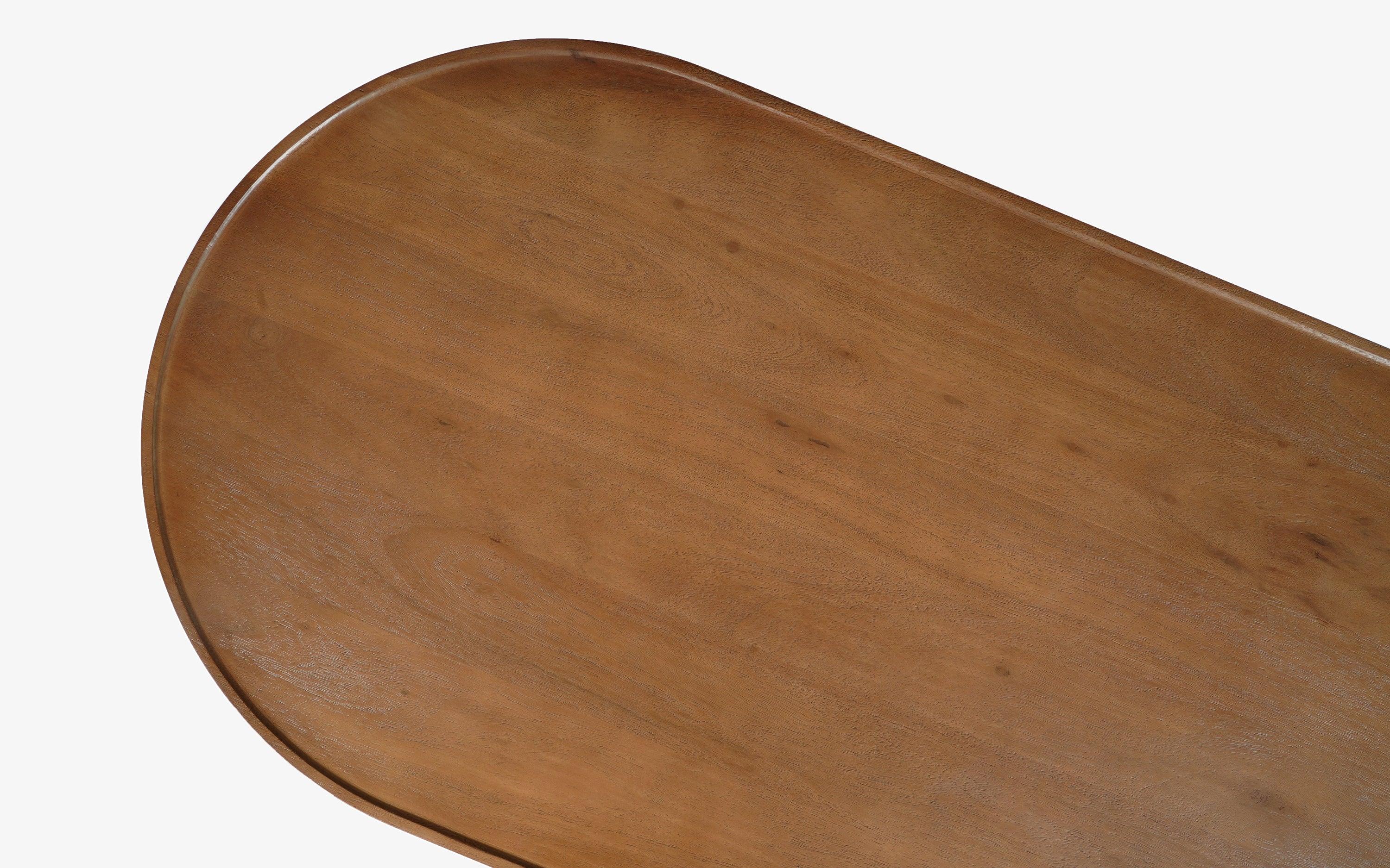 Curved ribbed coffee table - Orange Tree Home