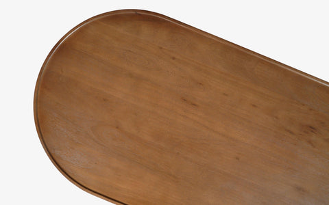 Curved ribbed coffee table - Orange Tree Home