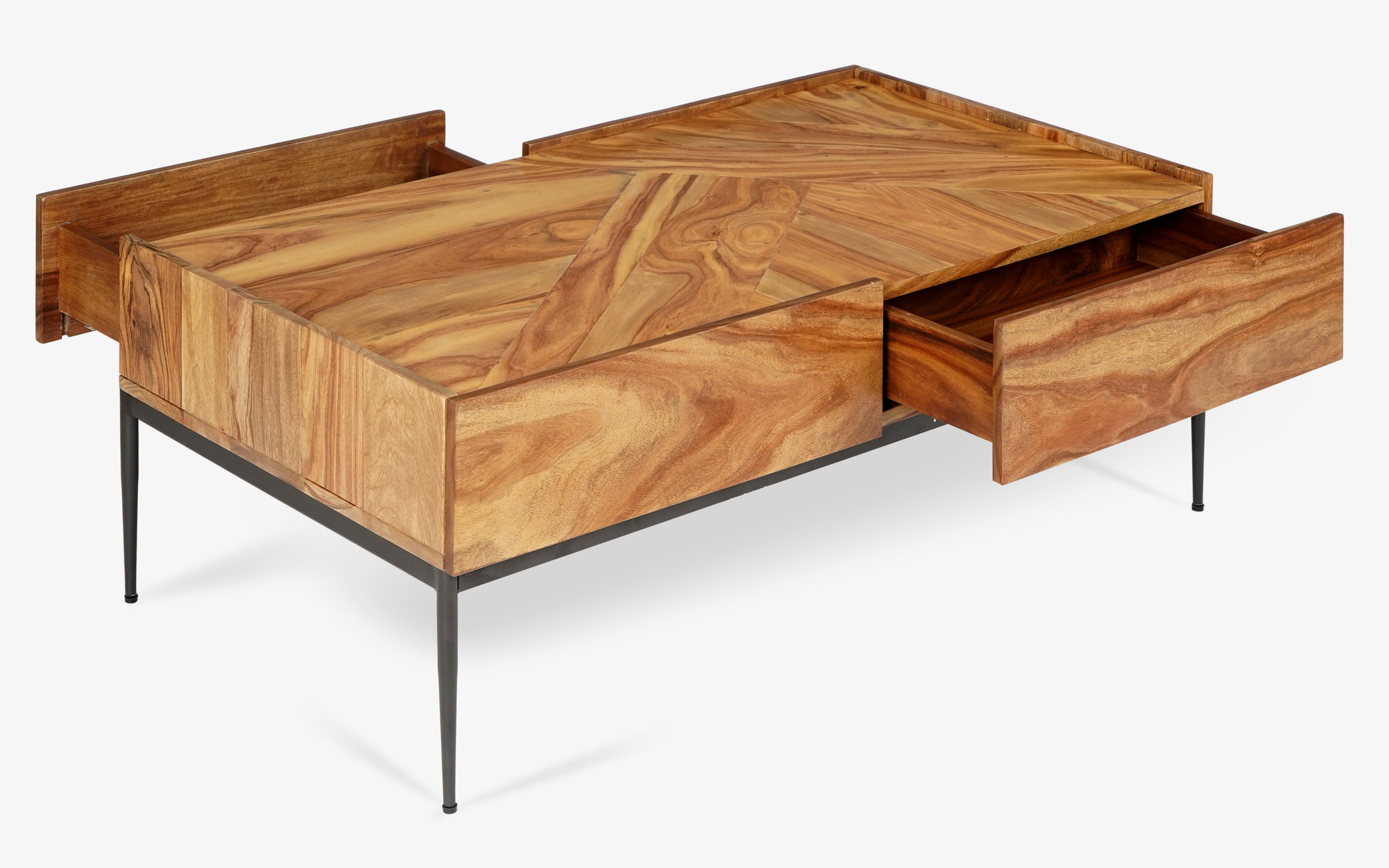Eco large size rectangular Coffee table with Drawer Storage - Orange Tree Home