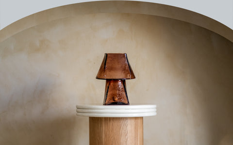 Lueur Smokey Amber Mini Table Lamp