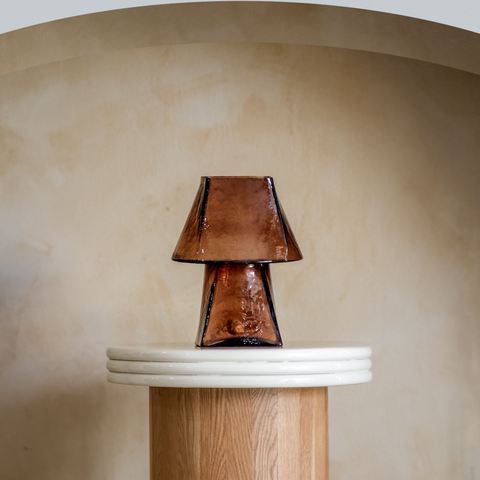 Lueur Smokey Amber Mini Table Lamp