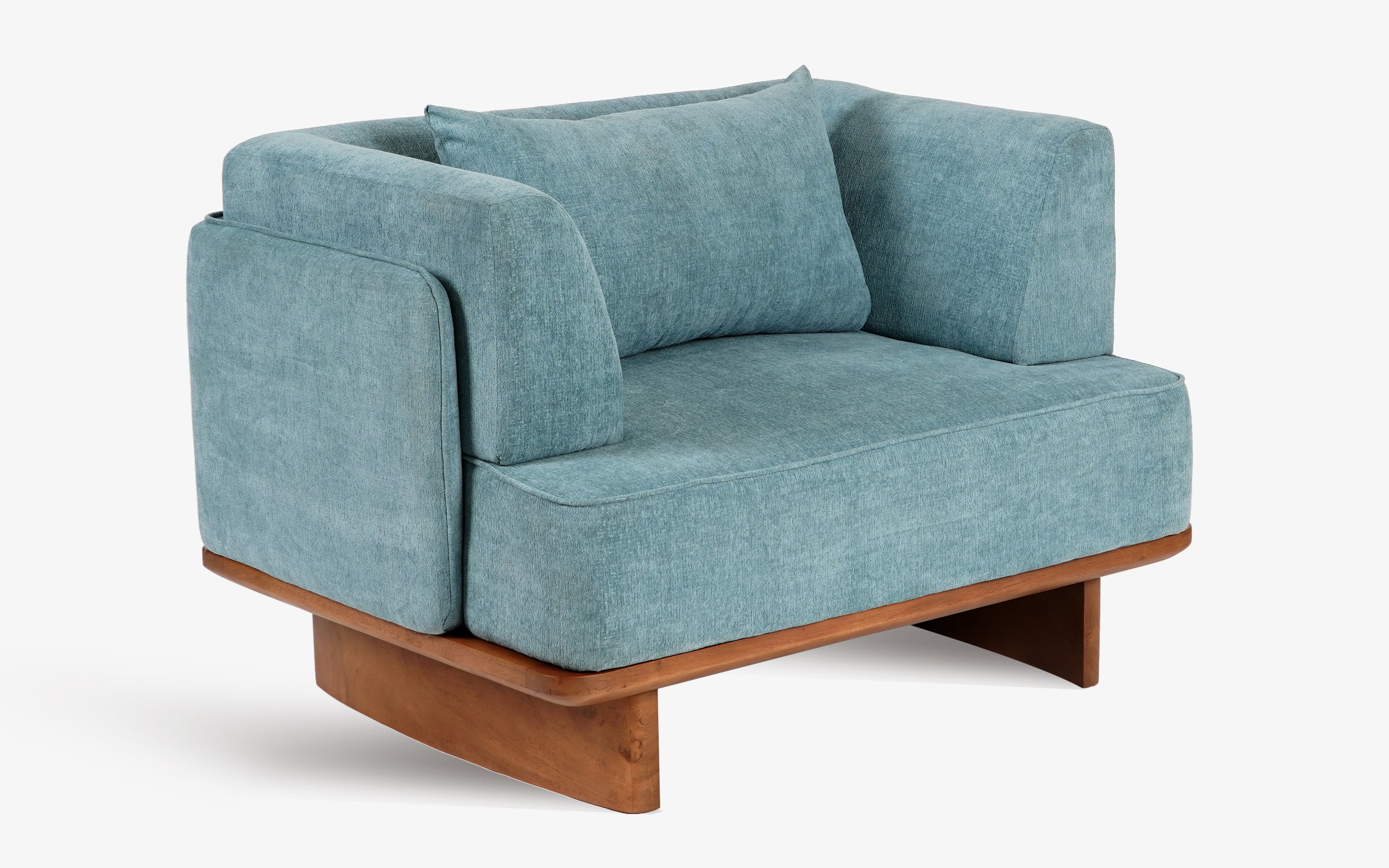 Anish Single Seater Sofa Blue