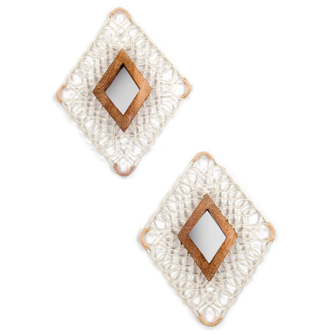 Zoya Wall decor Set of 2 (White)