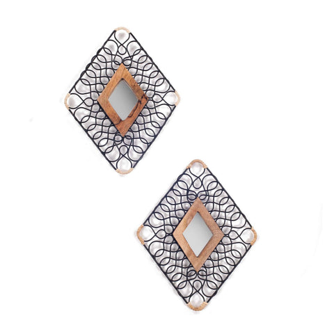 Zoya Wall Decor set of 2 Black