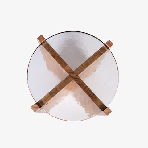 Orange Tree Ciro Side Table - cast glass top