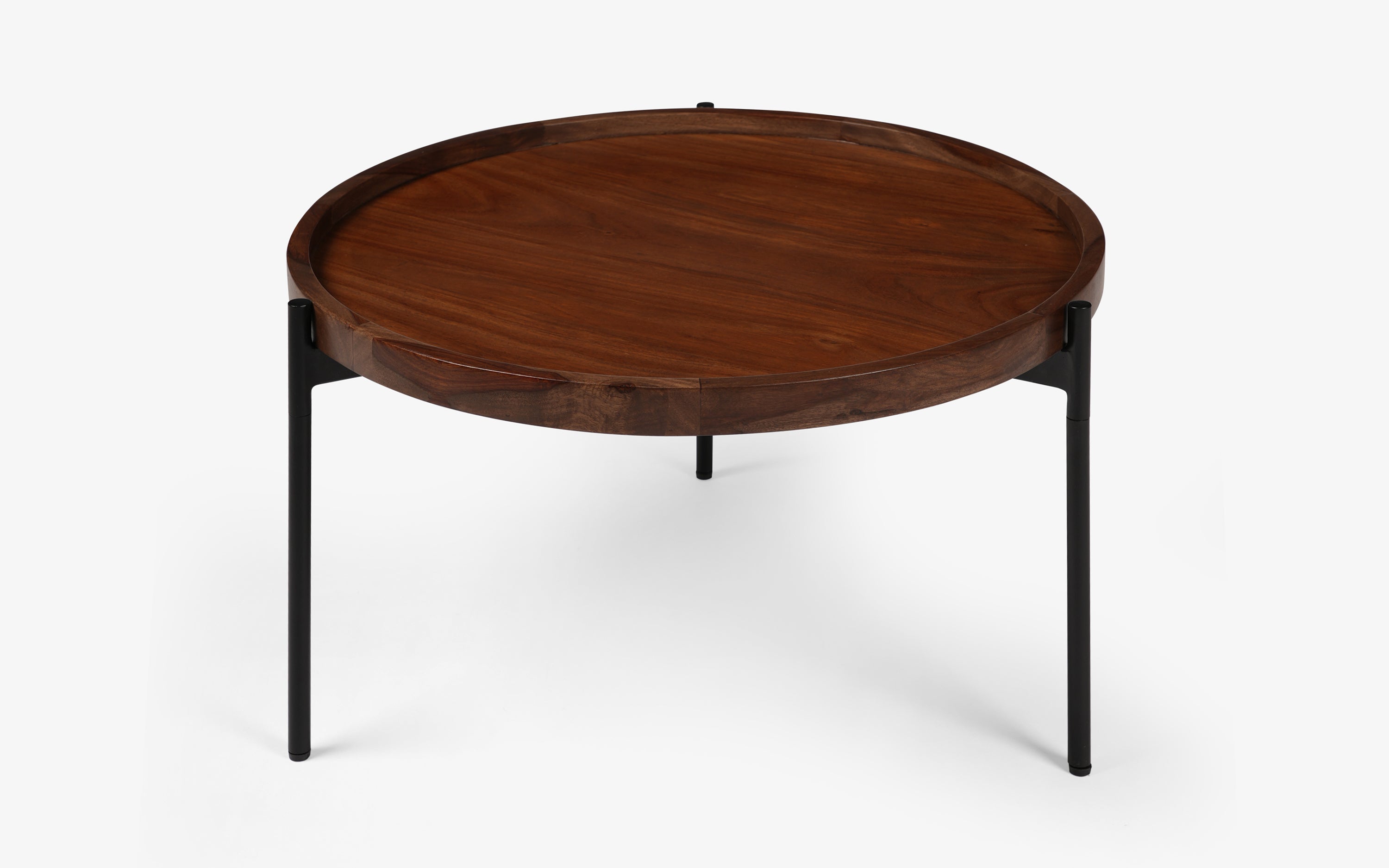 Throne Round Coffee Table Set of 2 | Marble Top Coffee table - with white background - Orange Tree